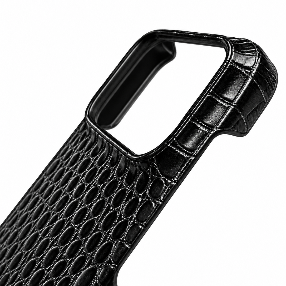 Cover MagSafe in Vera Pelle di Coccodrillo
