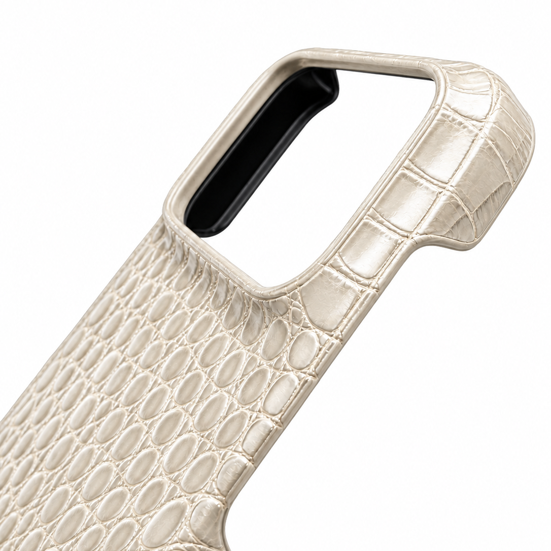 Cover MagSafe iPhone in Pelle di Coccodrillo