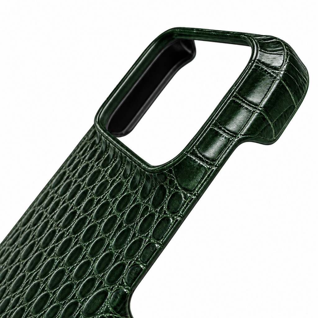 Cover MagSafe iPhone in Pelle di Coccodrillo