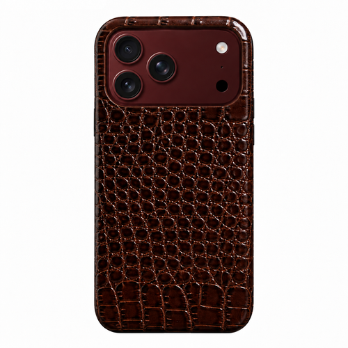 Cover MagSafe iPhone in Pelle di Coccodrillo