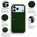 Cover MagSafe iPhone in Pelle di Coccodrillo