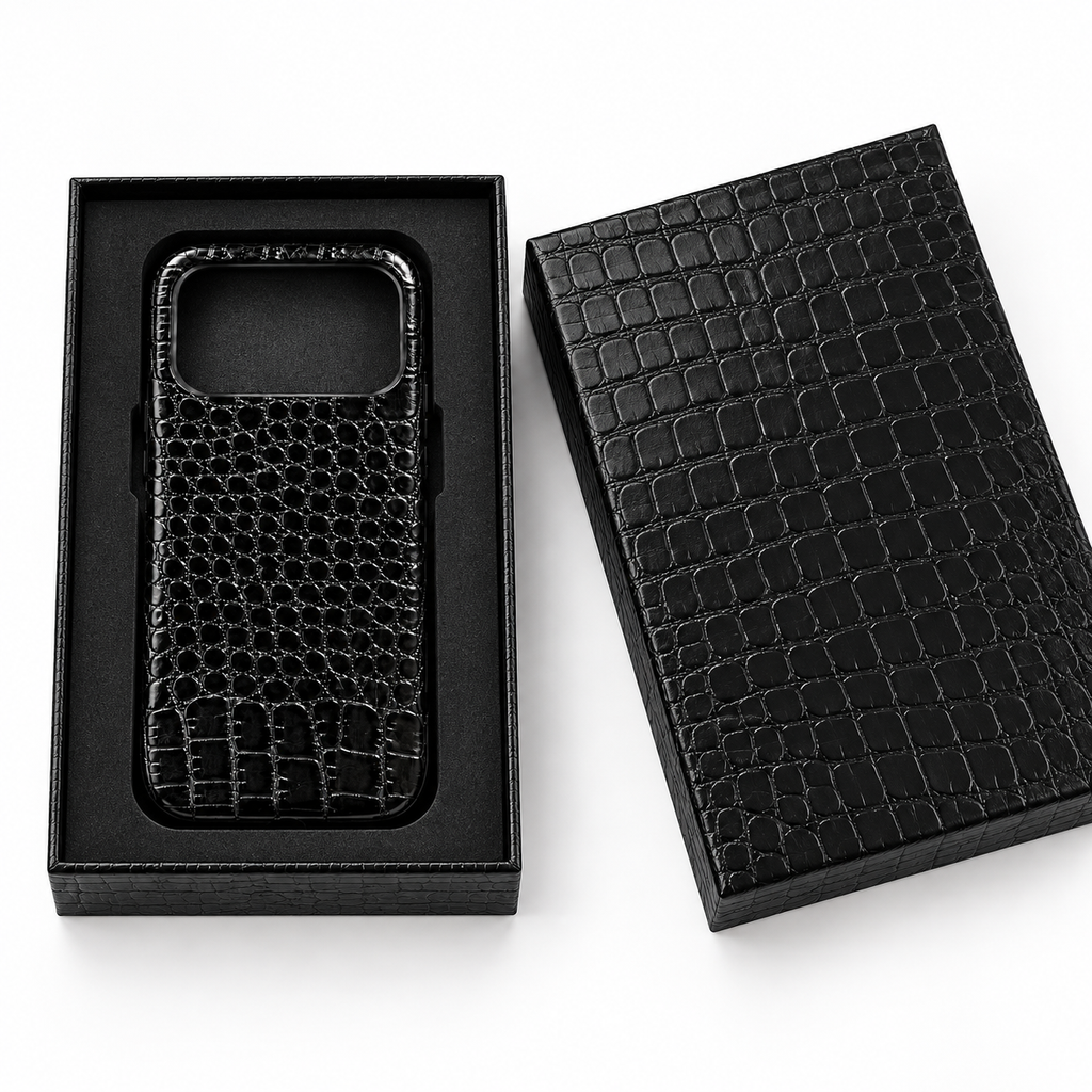 Cover MagSafe in Vera Pelle di Coccodrillo