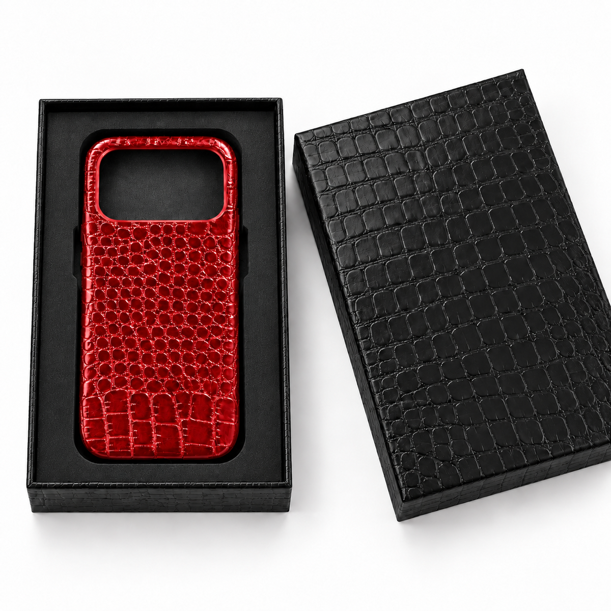 Cover MagSafe iPhone in Pelle di Coccodrillo
