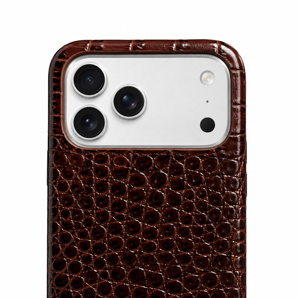 Cover MagSafe iPhone in Pelle di Coccodrillo