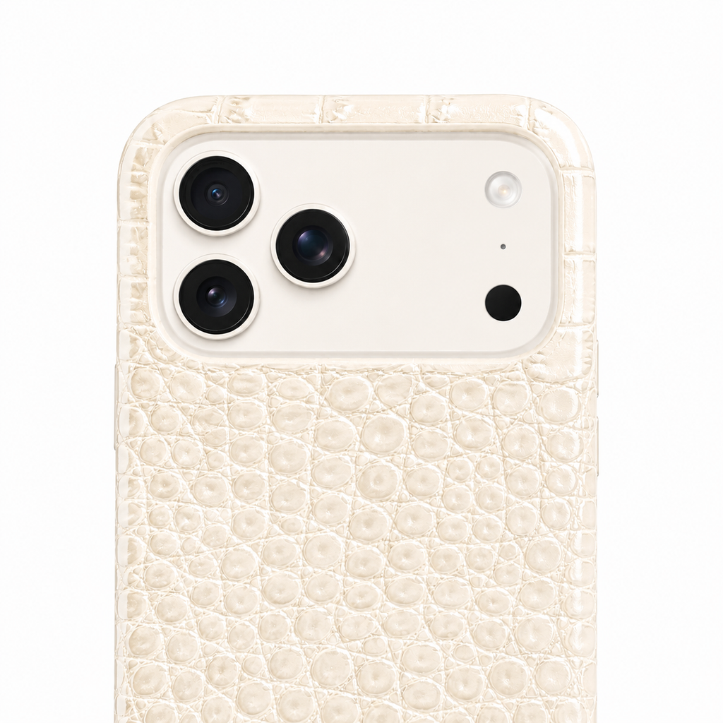 Cover MagSafe iPhone in Pelle di Coccodrillo