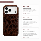 Cover MagSafe iPhone in Pelle di Coccodrillo