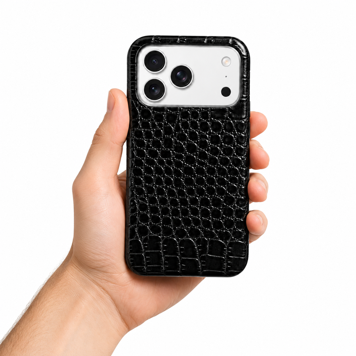 Cover MagSafe in Vera Pelle di Coccodrillo