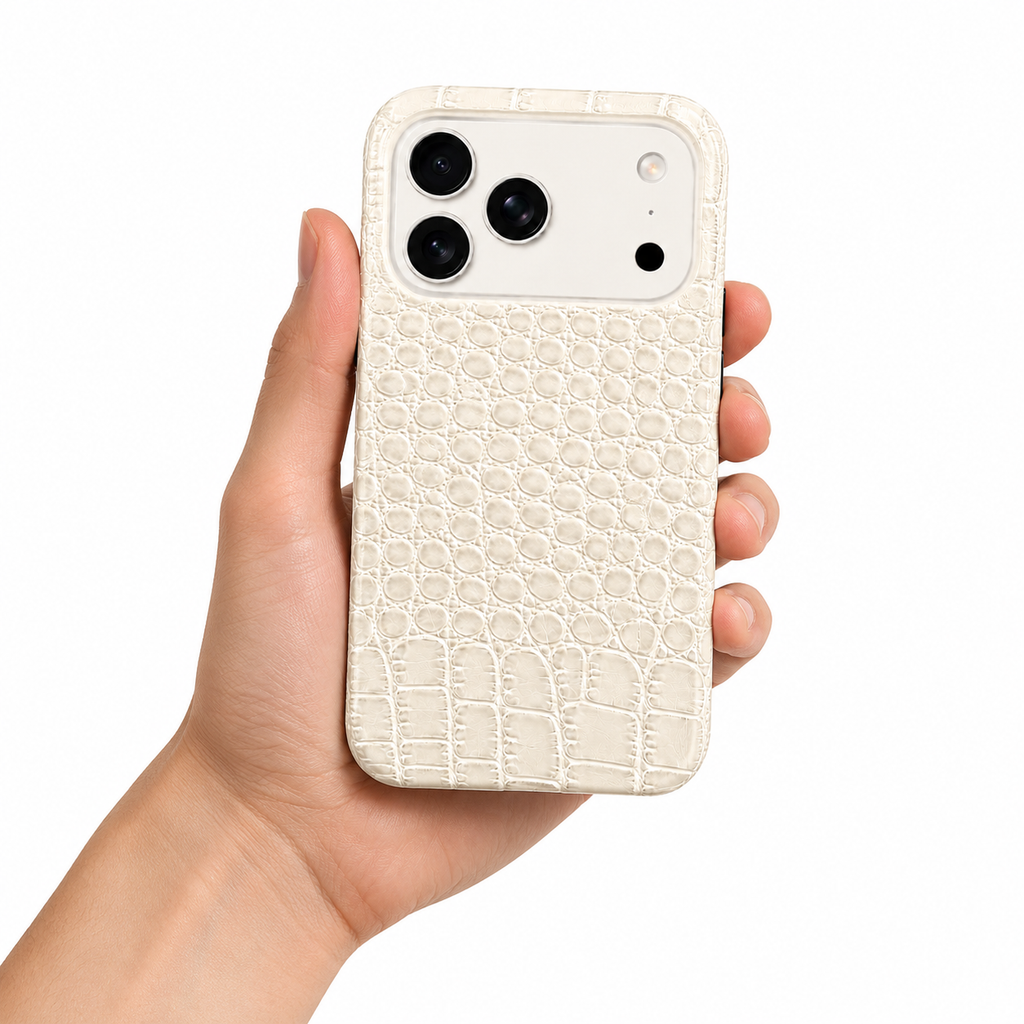 Cover MagSafe iPhone in Pelle di Coccodrillo