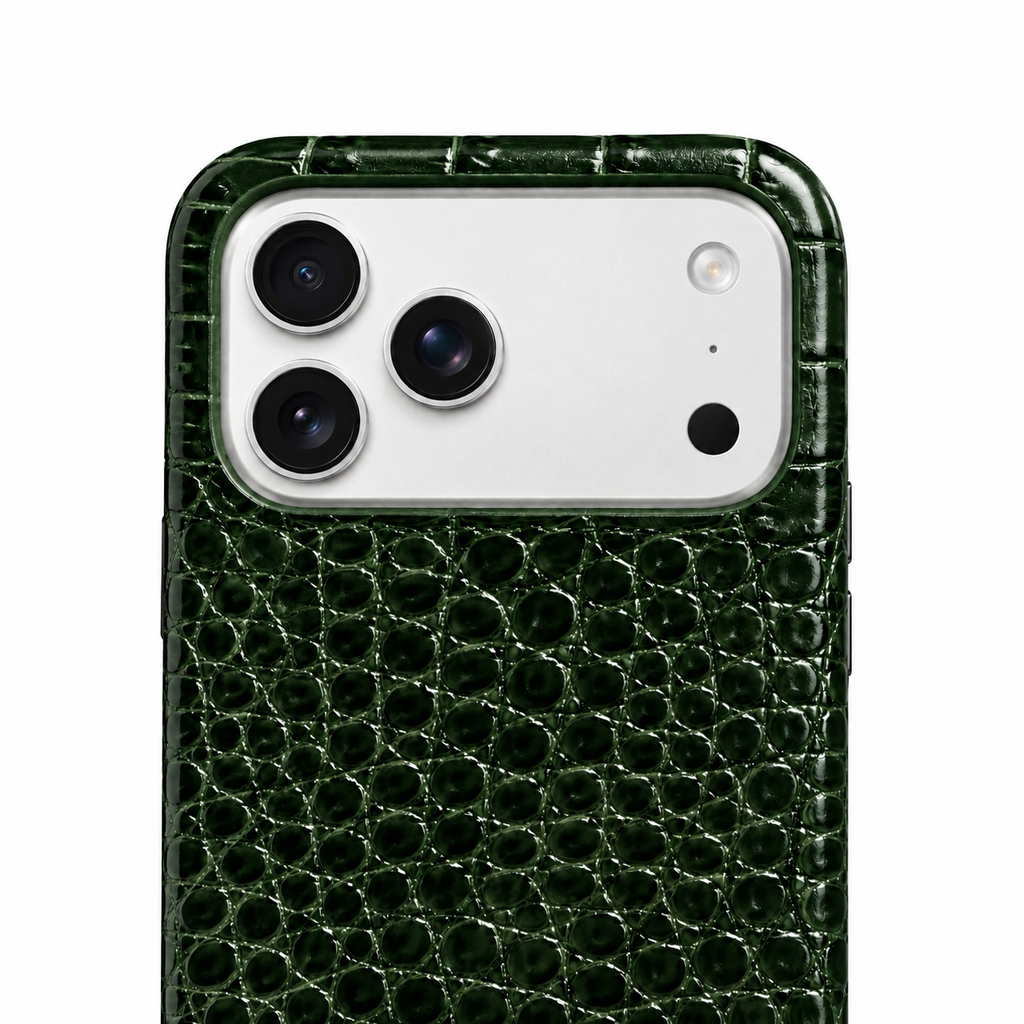 Cover MagSafe iPhone in Pelle di Coccodrillo