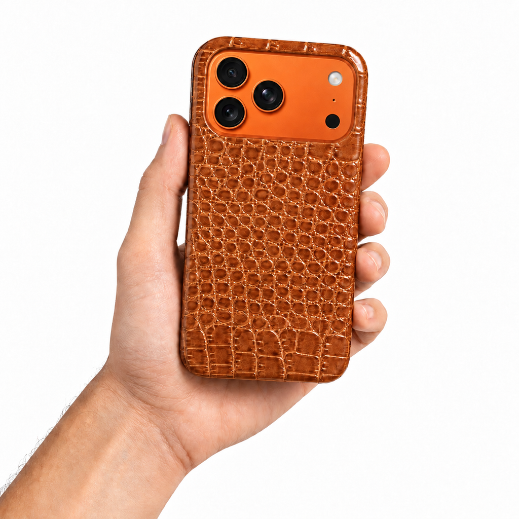 Cover MagSafe iPhone in Pelle di Coccodrillo