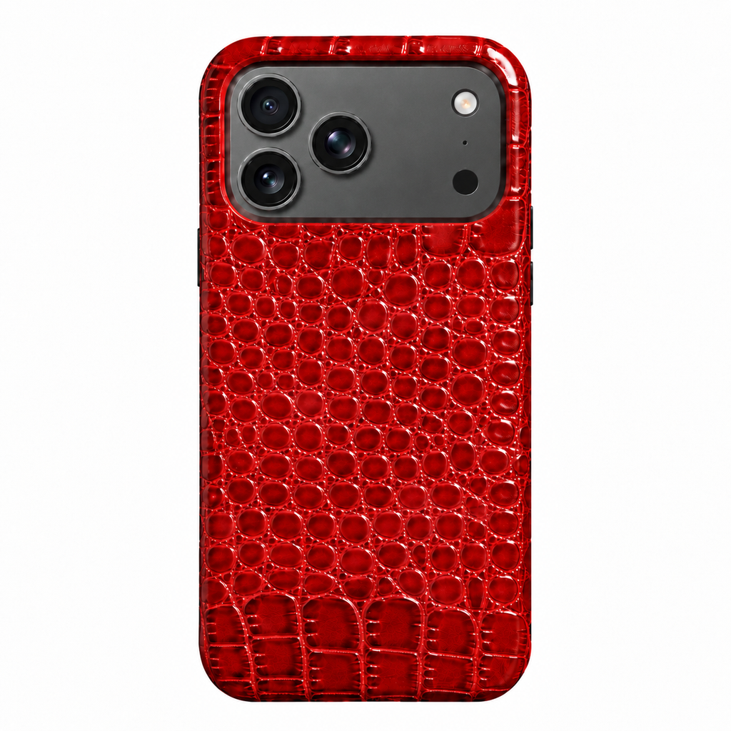 Cover MagSafe iPhone in Pelle di Coccodrillo