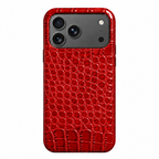 Cover MagSafe iPhone in Pelle di Coccodrillo
