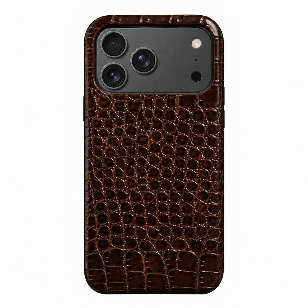 Cover MagSafe iPhone in Pelle di Coccodrillo