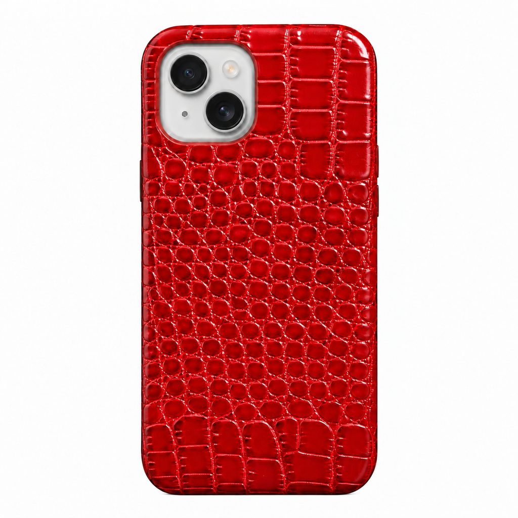Cover MagSafe iPhone in Pelle di Coccodrillo