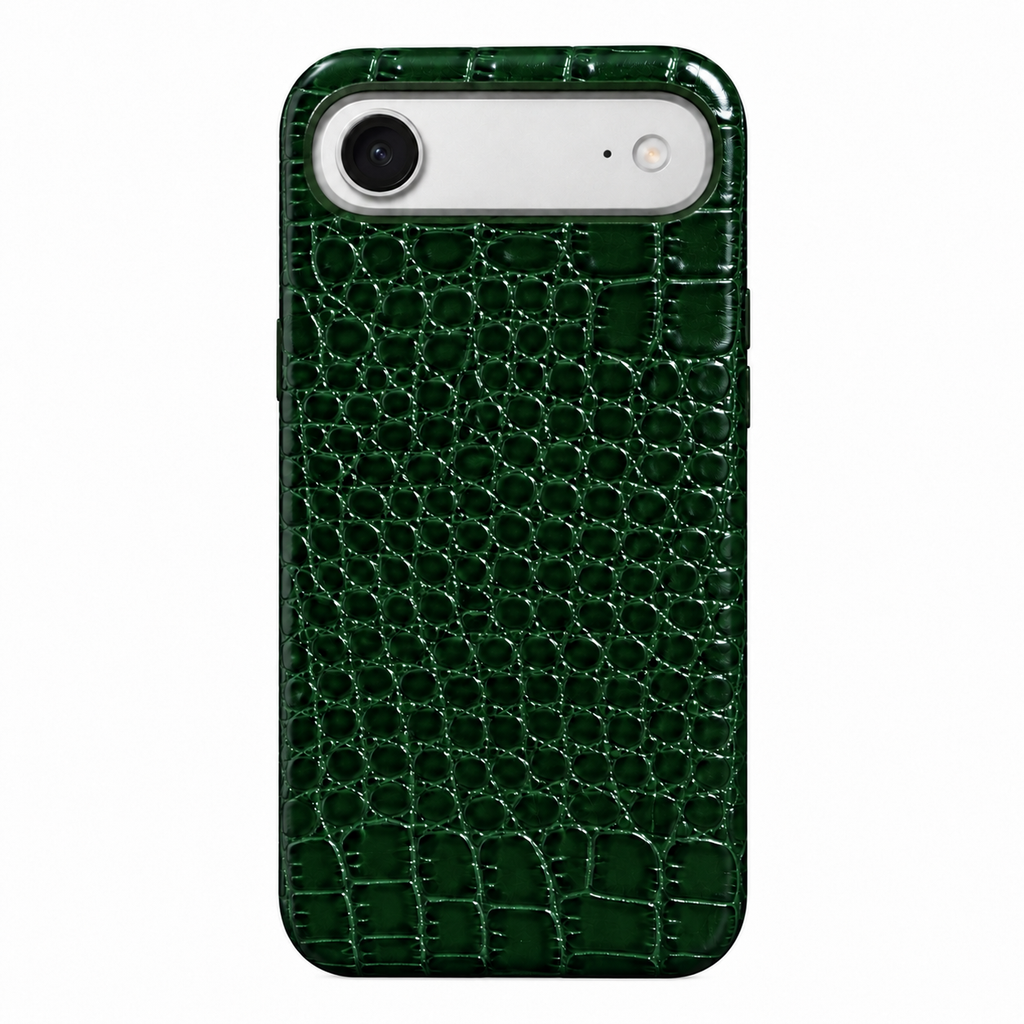 Cover MagSafe iPhone in Pelle di Coccodrillo