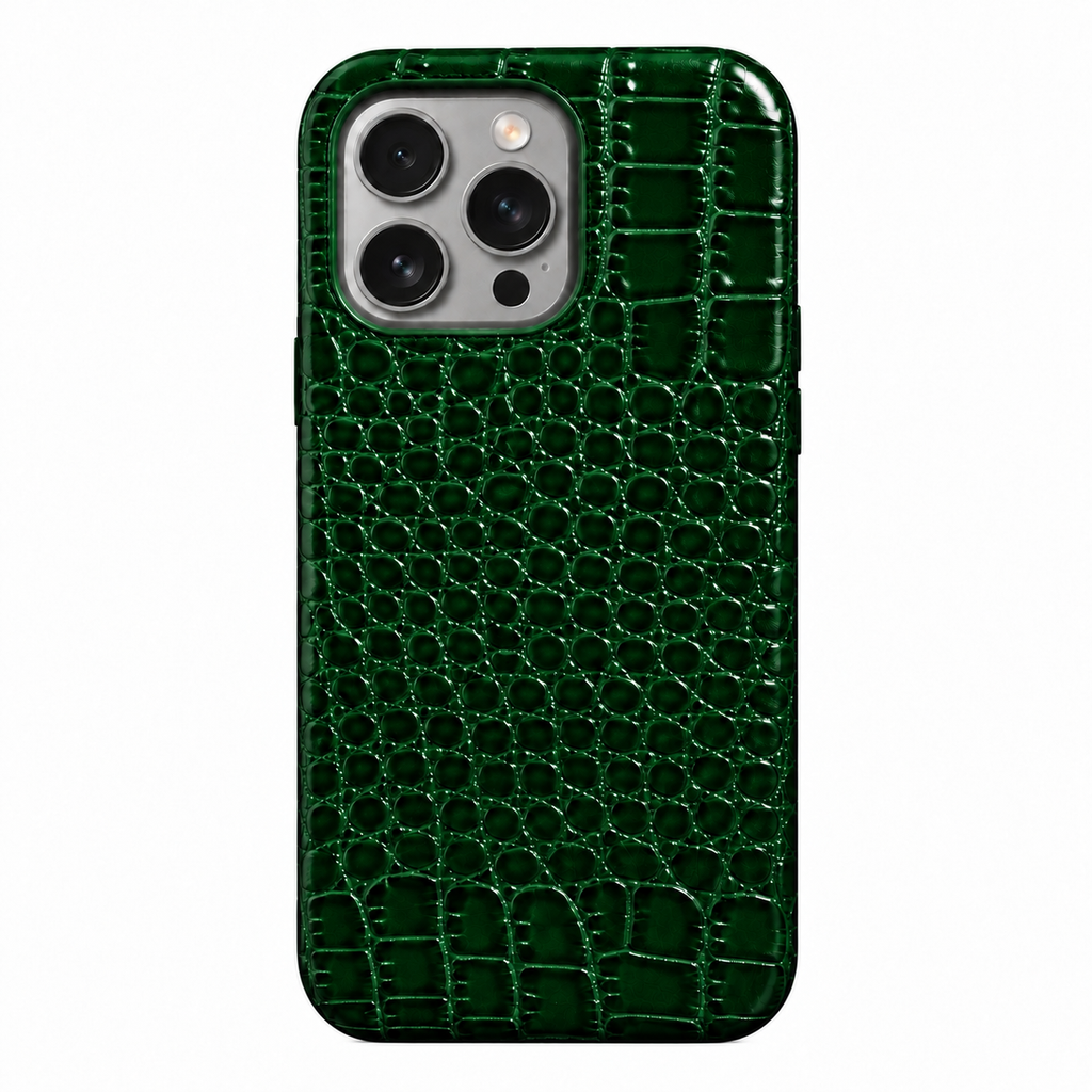 Cover MagSafe iPhone in Pelle di Coccodrillo