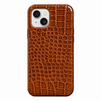 Cover MagSafe iPhone in Pelle di Coccodrillo
