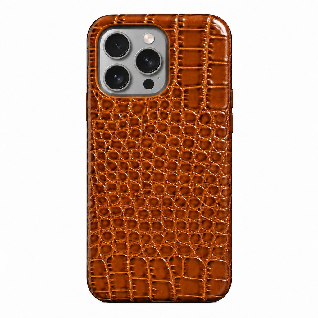 Cover MagSafe iPhone in Pelle di Coccodrillo