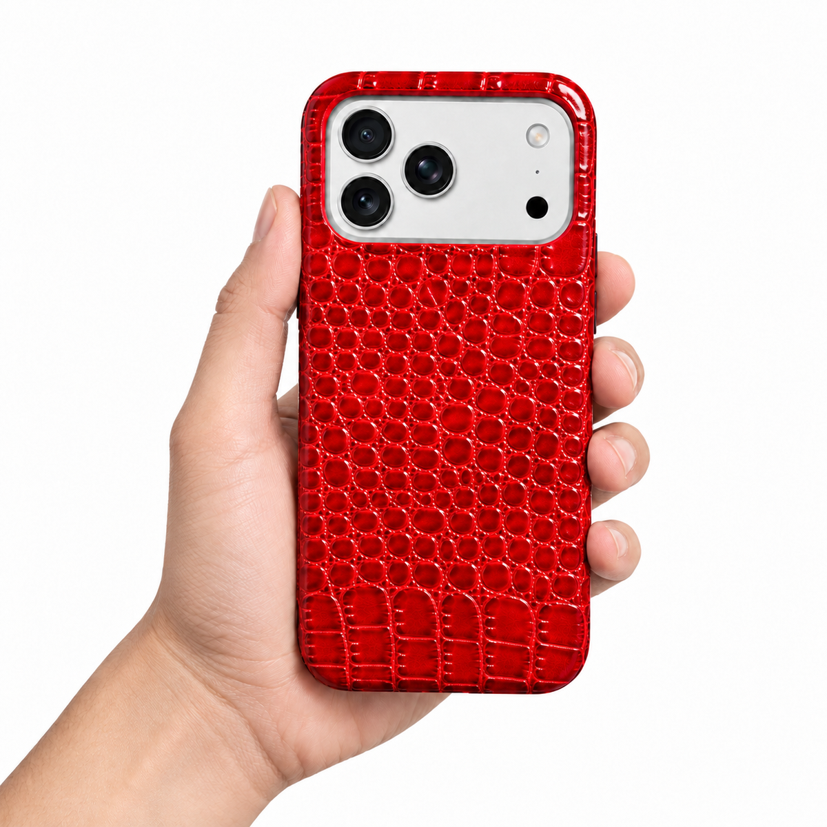 Cover MagSafe iPhone in Pelle di Coccodrillo