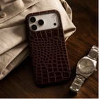Cover MagSafe iPhone in Pelle di Coccodrillo