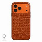 Cover MagSafe iPhone in Pelle di Coccodrillo