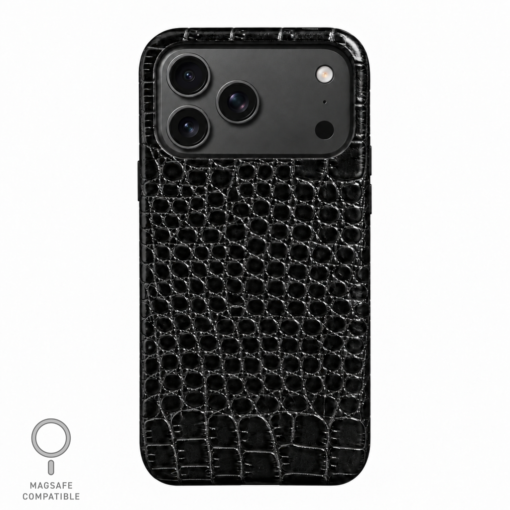 Cover MagSafe in Vera Pelle di Coccodrillo