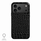 Cover MagSafe in Vera Pelle di Coccodrillo