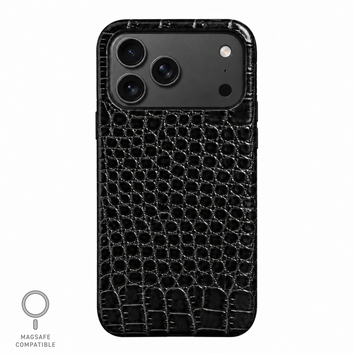 Cover MagSafe in Vera Pelle di Coccodrillo