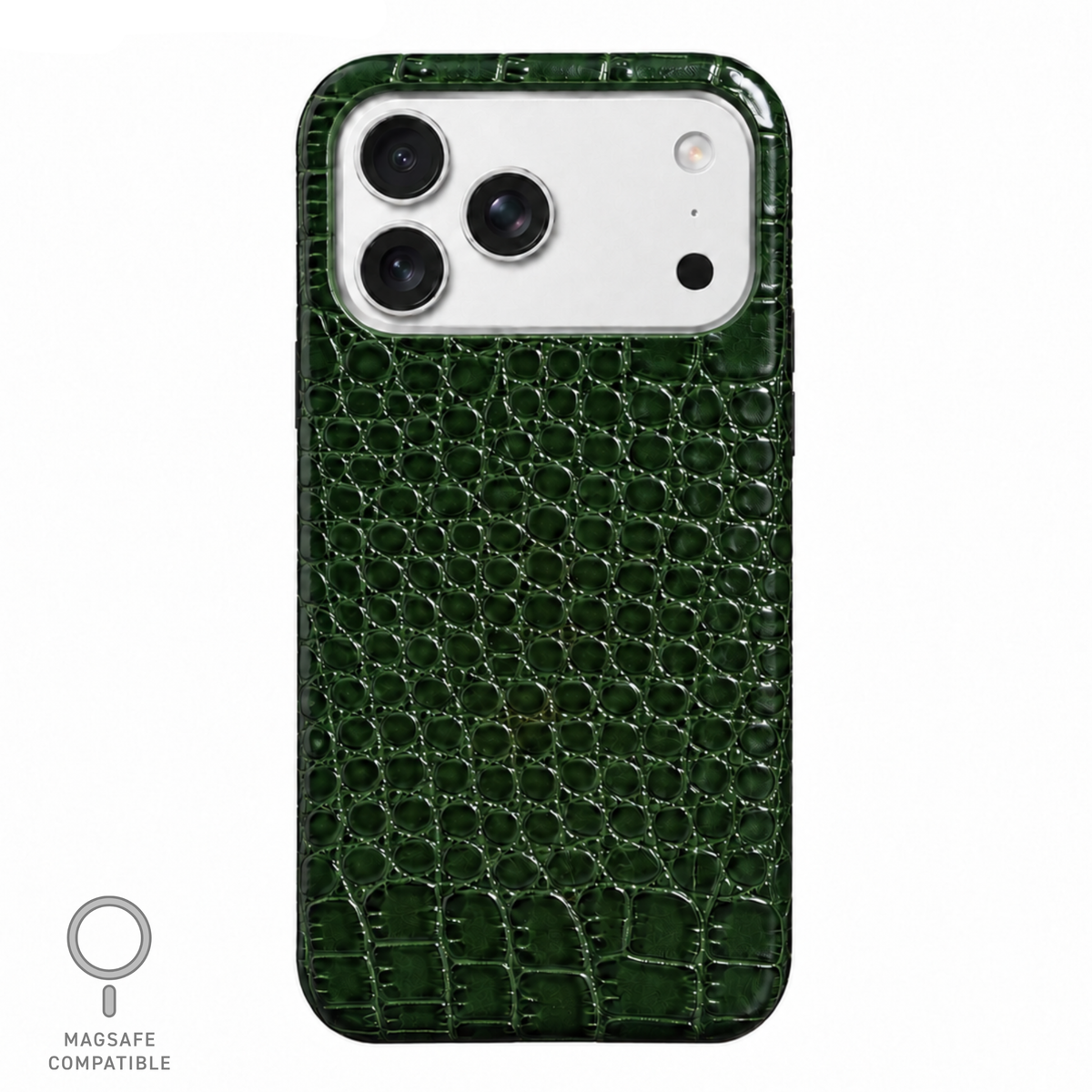 Cover MagSafe iPhone in Pelle di Coccodrillo