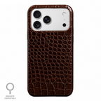 Cover MagSafe iPhone in Pelle di Coccodrillo